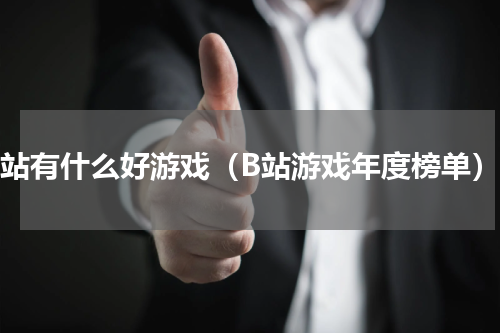 b站有什么好游戏（B站游戏年度榜单）