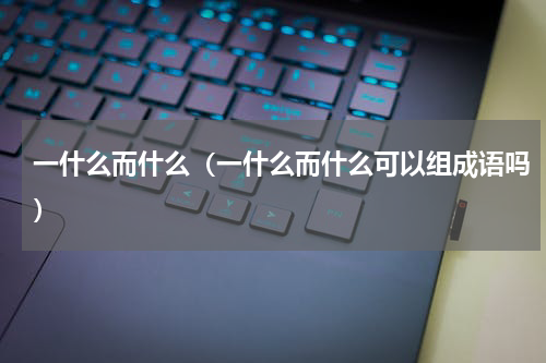 一什么而什么（一什么而什么可以组成语吗）