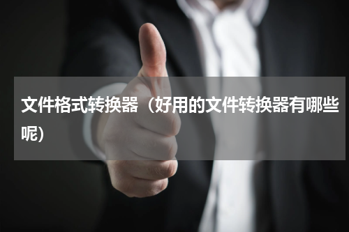 文件格式转换器（好用的文件转换器有哪些呢）