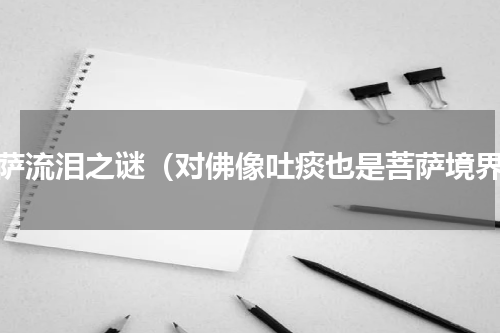 菩萨流泪之谜（对佛像吐痰也是菩萨境界）