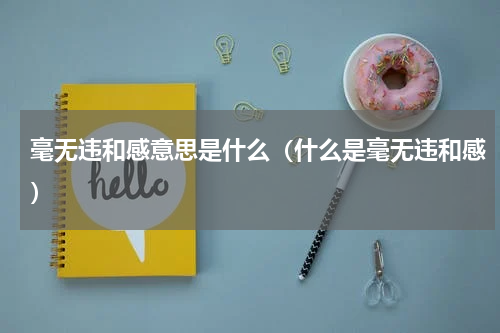 毫无违和感意思是什么（什么是毫无违和感）