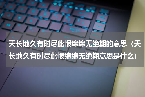 天长地久有时尽此恨绵绵无绝期的意思（天长地久有时尽此恨绵绵无绝期意思是什么）