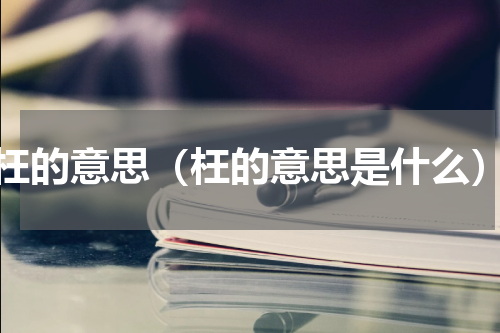 枉的意思（枉的意思是什么）