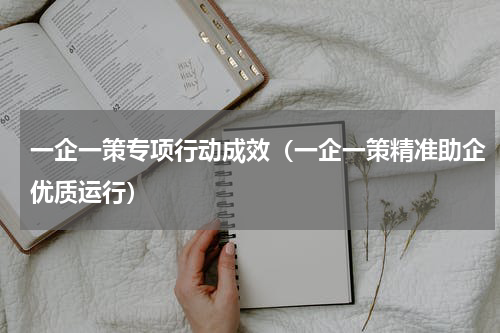 一企一策专项行动成效（一企一策精准助企优质运行）
