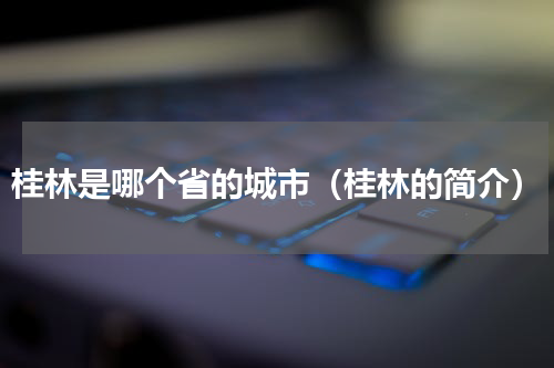 桂林是哪个省的城市（桂林的简介）