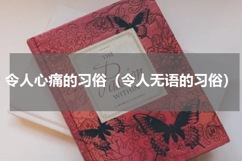 令人心痛的习俗（令人无语的习俗）
