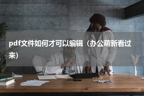 pdf文件如何才可以编辑（办公萌新看过来）