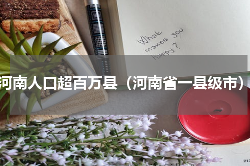 河南人口超百万县（河南省一县级市）