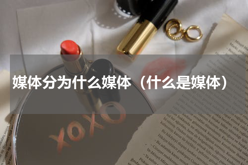 媒体分为什么媒体（什么是媒体）