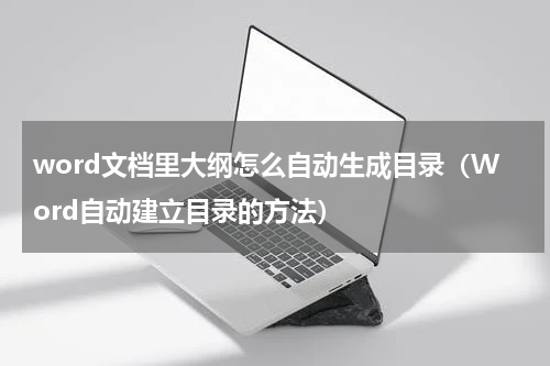 word文档里大纲怎么自动生成目录（Word自动建立目录的方法）