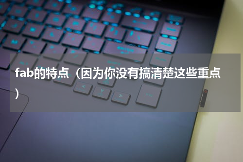 fab的特点（因为你没有搞清楚这些重点）