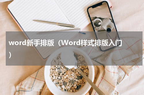 word新手排版（Word样式排版入门）