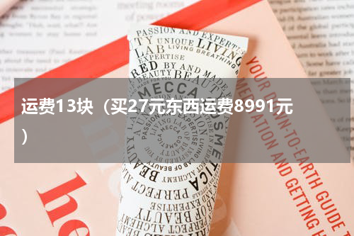 运费13块（买27元东西运费8991元）