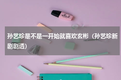 孙艺珍是不是一开始就喜欢玄彬（孙艺珍新剧剧透）