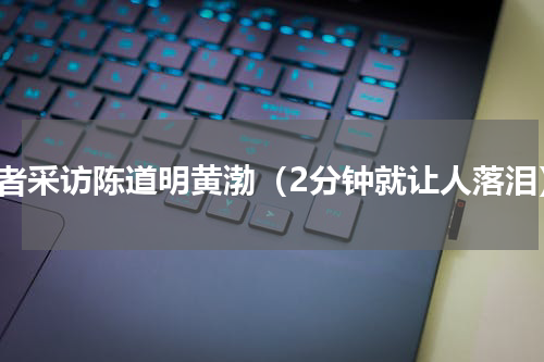 记者采访陈道明黄渤（2分钟就让人落泪）