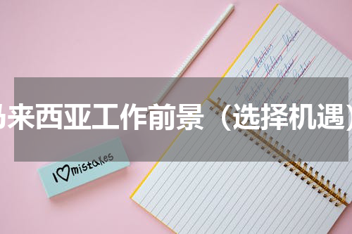马来西亚工作前景（选择机遇）