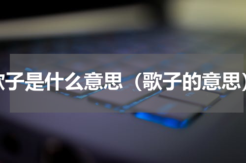歌子是什么意思（歌子的意思）