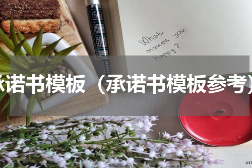 承诺书模板（承诺书模板参考）