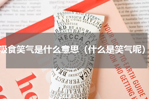 吸食笑气是什么意思（什么是笑气呢）