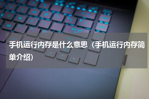 手机运行内存是什么意思（手机运行内存简单介绍）