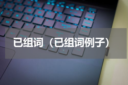 已组词（已组词例子）