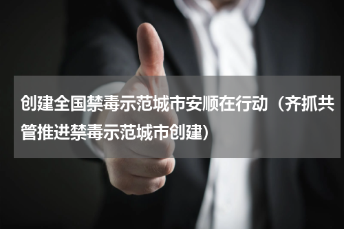 创建全国禁毒示范城市安顺在行动（齐抓共管推进禁毒示范城市创建）