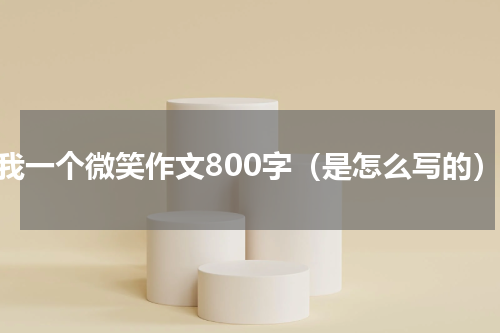 给我一个微笑作文800字（是怎么写的）