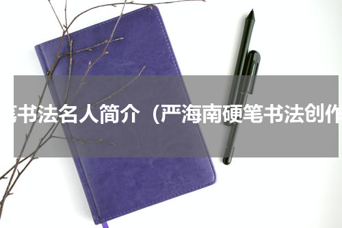 硬笔书法名人简介（严海南硬笔书法创作）