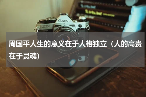 周国平人生的意义在于人格独立（人的高贵在于灵魂）