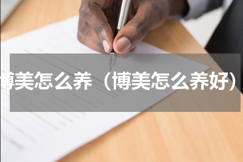 博美怎么养（博美怎么养好）