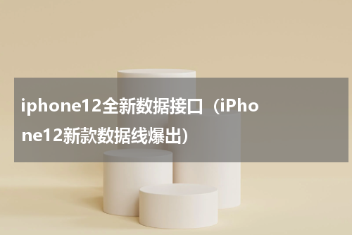 iphone12全新数据接口（iPhone12新款数据线爆出）