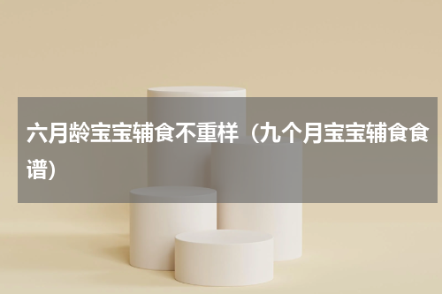 六月龄宝宝辅食不重样（九个月宝宝辅食食谱）