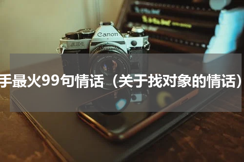 快手最火99句情话（关于找对象的情话）