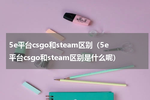 5e平台csgo和steam区别（5e平台csgo和steam区别是什么呢）