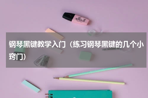 钢琴黑键教学入门（练习钢琴黑键的几个小窍门）