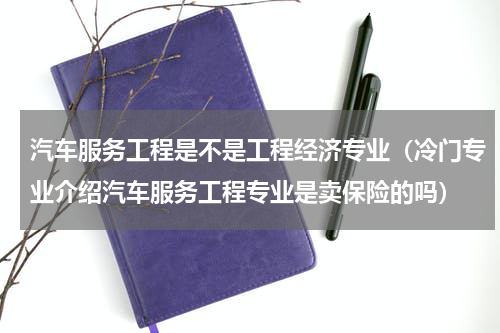 汽车服务工程是不是工程经济专业（冷门专业介绍汽车服务工程专业是卖保险的吗）