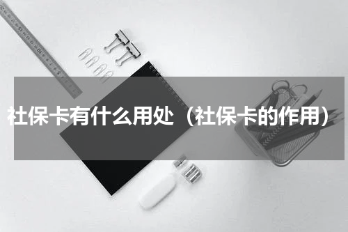 社保卡有什么用处（社保卡的作用）