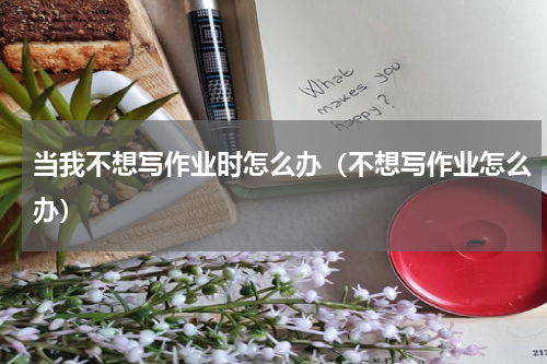 当我不想写作业时怎么办（不想写作业怎么办）