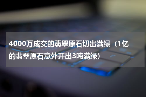4000万成交的翡翠原石切出满绿（1亿的翡翠原石意外开出3吨满绿）