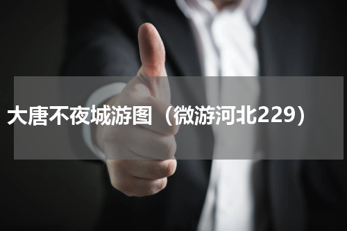 大唐不夜城游图（微游河北229）