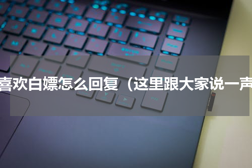 就喜欢白嫖怎么回复（这里跟大家说一声）