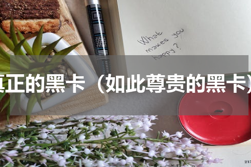 真正的黑卡（如此尊贵的黑卡）