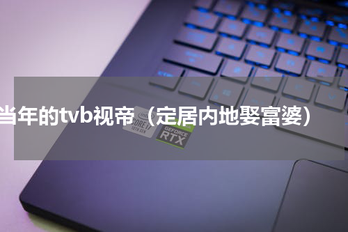 当年的tvb视帝（定居内地娶富婆）