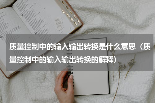 质量控制中的输入输出转换是什么意思（质量控制中的输入输出转换的解释）
