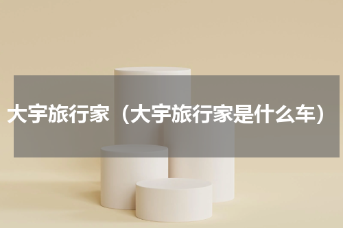 大宇旅行家（大宇旅行家是什么车）