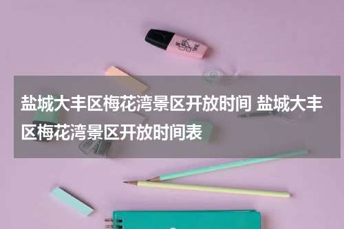 盐城大丰区梅花湾景区开放时间 盐城大丰区梅花湾景区开放时间表