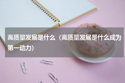 高质量发展是什么（高质量发展是什么成为第一动力）