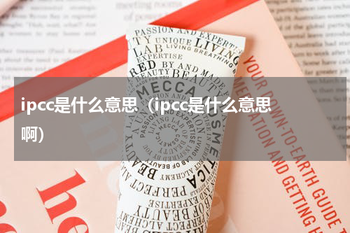 ipcc是什么意思（ipcc是什么意思啊）