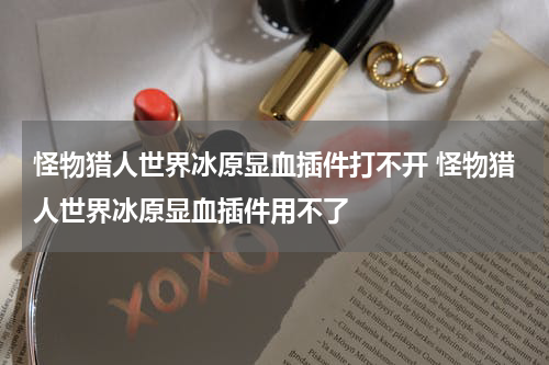 怪物猎人世界冰原显血插件打不开 怪物猎人世界冰原显血插件用不了