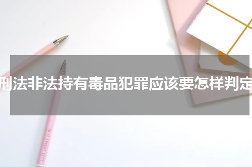 刑法非法持有毒品犯罪应该要怎样判定
